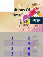 Prepositions of Time