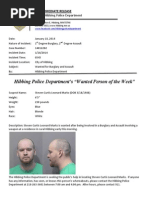 Download Wanted Person of the Week-Marks by Hibbing Police Department SN200596094 doc pdf