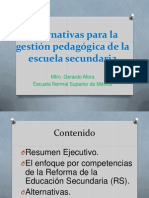 Alternativas para La Gestión Pedagógica