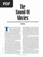 "The Sound of Movies" (On Surround Sound and Home Theaters)