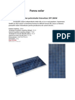 Panou Solar Referat