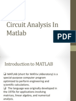 Circuit Analysis in Matlab