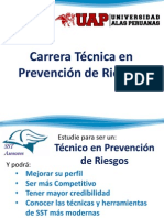 Carrera técnica Prevencionista de Riesgos 2014