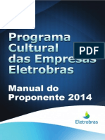 Manual Do Proponente Programa Cultural Das Empresas Eletrobras 2014