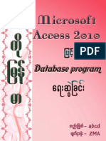 Microsoft Access 2010 Database