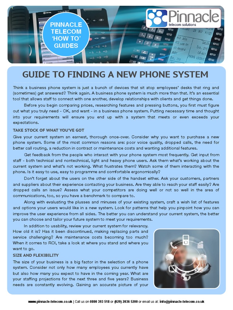 Guide To Finding A New Phone System | PDF | Cloud Computing | Voicemail
