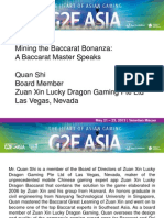 Quan Shi G2E ASIA 2013 Baccarat Presentation