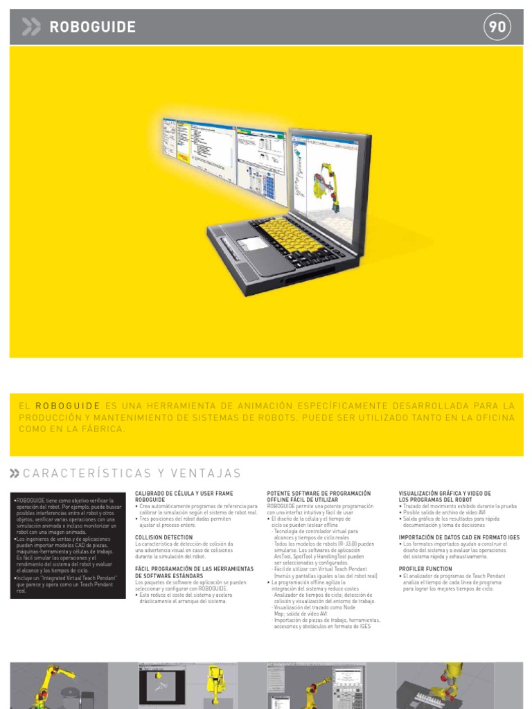 ROBOGUIDE: Software de Simulación Robótica | PDF | Robot | Robótica