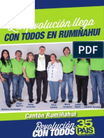 Programa político Rosa Salazar de Alianza País para Rumiñahui 2014
