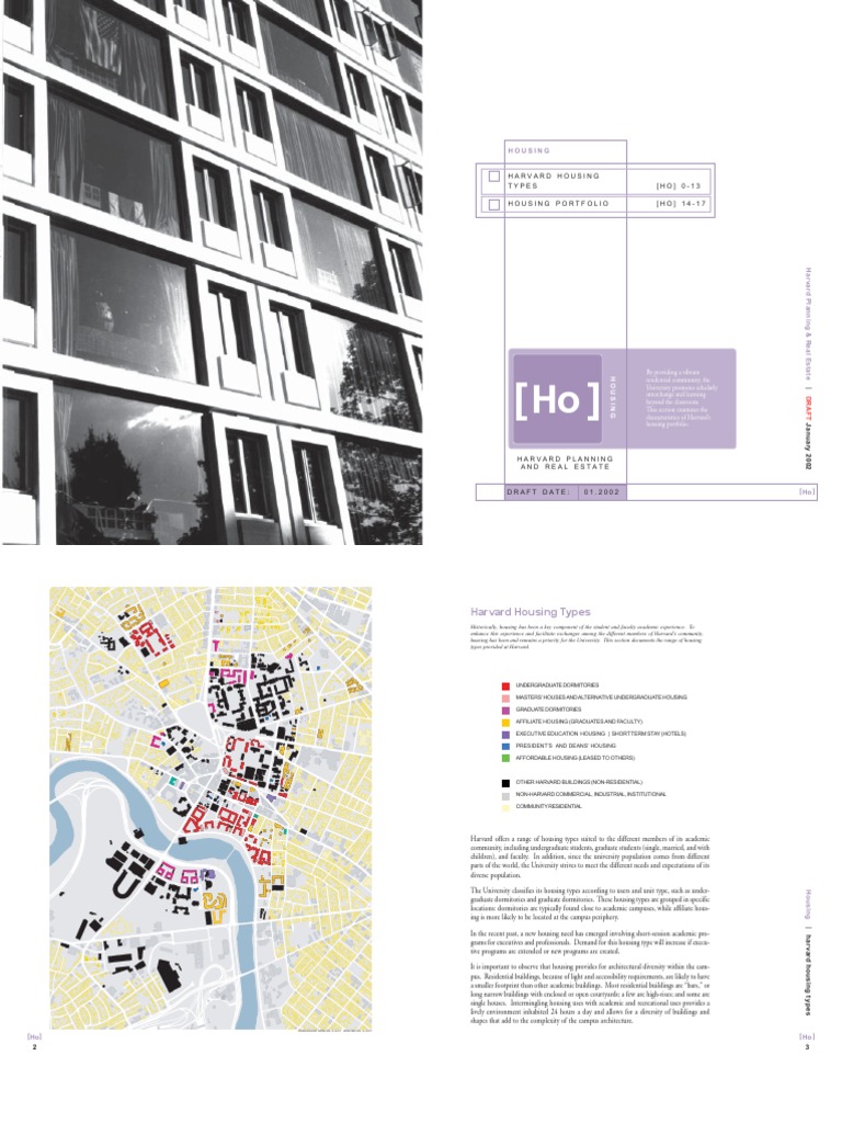 Housing Harvard Housing Types/ Housing Portfolio PDF Dormitory
