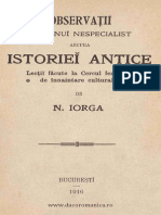 IORGA N Obsrvatii Asupra Istoriei Antice