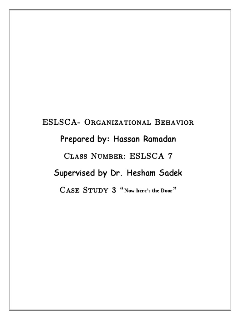 Case Study 3 Pdf Business