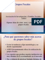 Anotaciones Sobre Grupos Focales