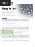 Making the Case for Security Awareness