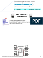 Burgoseletronica - Instrumentação - Multímetro analógico - Teste de componentes - Transformadores