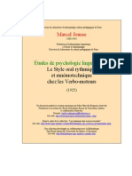 Marcel Jousse - Style - Oral - Verbo - Moteurs PDF