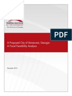 A Proposed City of Stonecrest, Georgia A Fiscal Feasibility Analysis December, 2013