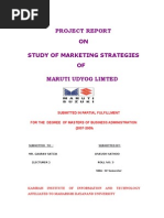 Download Maruti Udyog Limted Study of Marketing Strategies by abhisangwan SN20068971 doc pdf