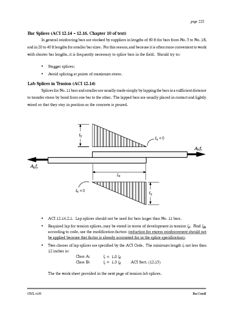 Rebar Splicing: Class A vs Class B | PDF | Technology & Engineering