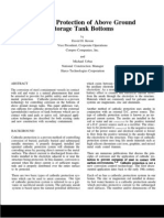 Cathodic Protection of Above Ground Storage Tank Bottoms