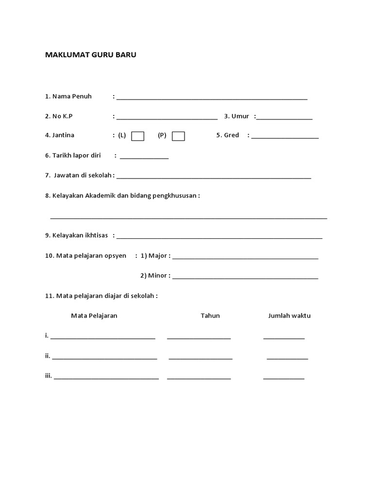Buku Log Guru Baru Pdf