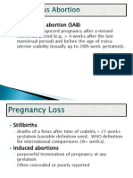 Pregnancy Loss Abortions