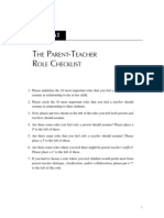 15621 a1   the parent teacher role checklist