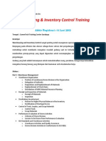 Warehousing & Inventory Control Training