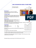 Ticker Timer Introduction