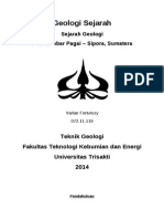 Sejarah Geologi Regional Lembar Pagai Sipora, Sumatera