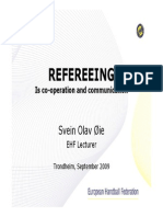 Refereeing is Cooperation and Communication