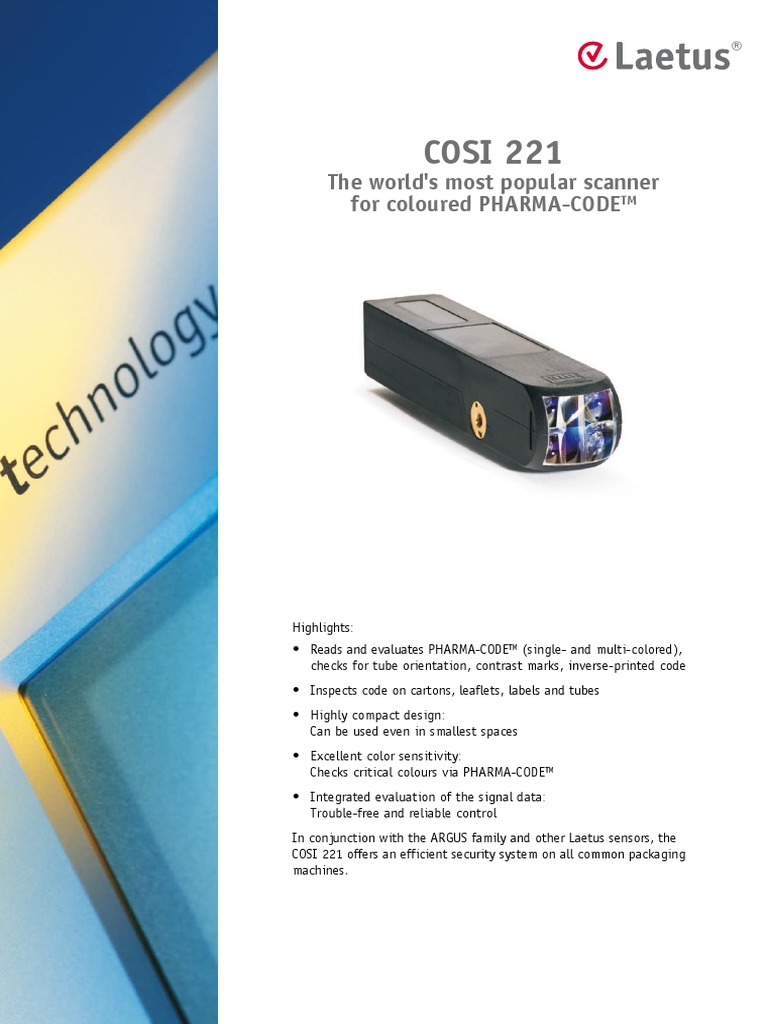 Pharma-Code Scanner for Packaging | PDF