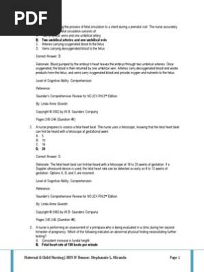 MCN Board Exam Questions