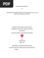 Download Measuring Service Quality using SERVQUAL scaleA case study at DADA motors Ludhiana Punjab by neo9594 SN20072208 doc pdf