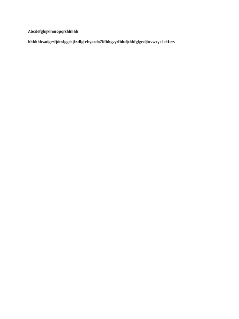 Alphabet Sequence and Variations | PDF