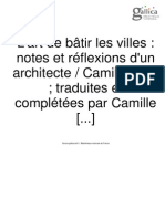 L'art de Bâtir Les Villes: Notes Et Réflexions D'un Architecte, Camillo Sitte