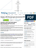 Usando A API Itext para Gerar Documentos PDF em Java - Artigo - ForumWEB o Seu Portal de TI!