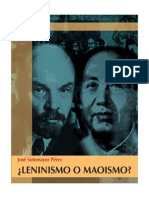 ¿Leninismo o Maoísmo? - José Sotomayor Pérez