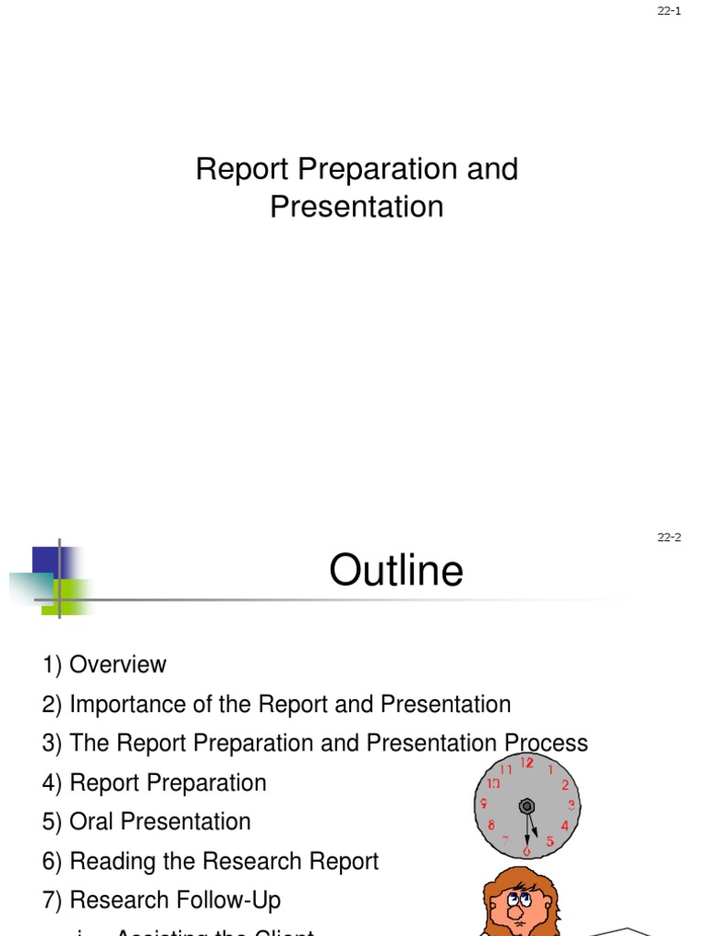 Preparation of research report ppt picture