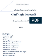 Clasificatia Bugetara (F)