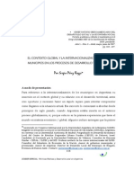 Rozzi.EL CONTEXTO GLOBAL Y LA INTERNACIONALIZACIÓN DE LOS MUNICIPIOS EN LOS PROCESOS DE DESARROLLO TERRITORIAL