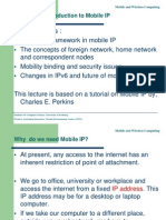 Mobile IP Lecture on Framework, Concepts & Security