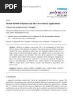 Download Water Soluble Polymers for Pharmaceutical Applications by dibyodibakar SN200747218 doc pdf