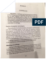 Article V - Suffrage Philippine Constitutional Law