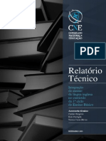 Conselho Nacional de Educação 2013 - Relatório Técnico 'Integração No Ensino Da Língua Inglesa No Currículo Do 1º Ciclo' (Dez) PDF