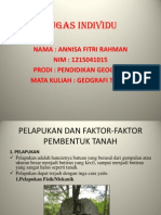 Pelapukan Dan Faktor-Faktor Pembentuk Tanah