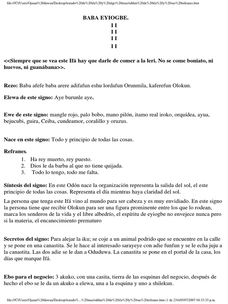 Signos IFA | PDF