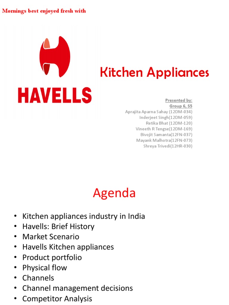Havells Kitchen Appliances PDF Discounts And Allowances List Price