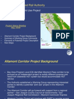 Status Report On Altamont Corridor Project Description - 090427