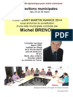 Pont-Saint-Martin Avance 2014 - Tract